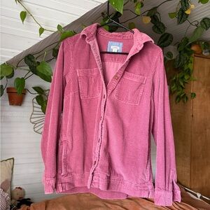 L.L. Bean Textured Pink Shirt